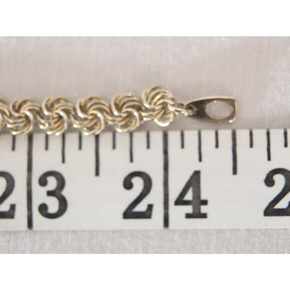 Gold Tone Intricate Chain Necklace - Picture 6 of 7